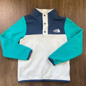 The North Face Kids Sweatshirt - Blue, Teal, and White